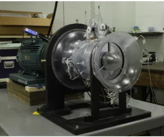 Figure 3.1: Low-speed axial-centrifugal compressor test rig with instrumentation 