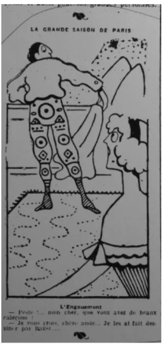 Figure	10	:	M ORISS ,	«	L’Engouement	»,	in	Comoedia,	juin	1912.	