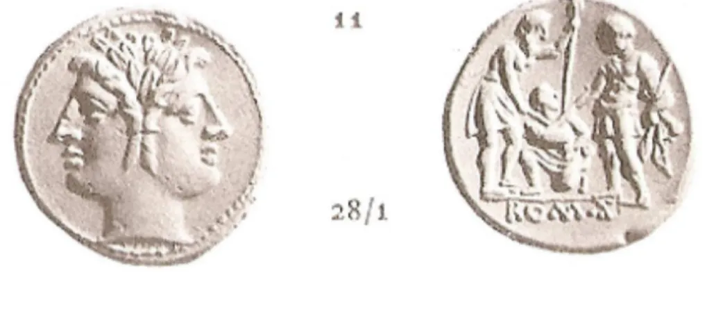 Figure 1 : aureus du serment (RRC, 28 / 1) 354