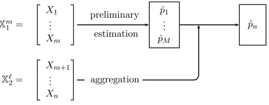 Figure 1. Sample splitting scheme