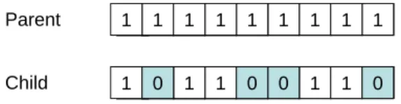 Figure 2.5 shows an example of applying mutation operator.