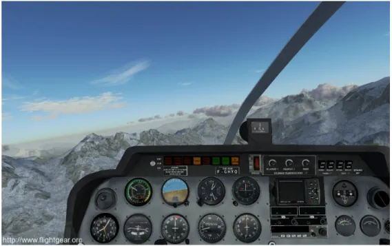 Figure 2.2 Le simulateur de vol FlightGear.