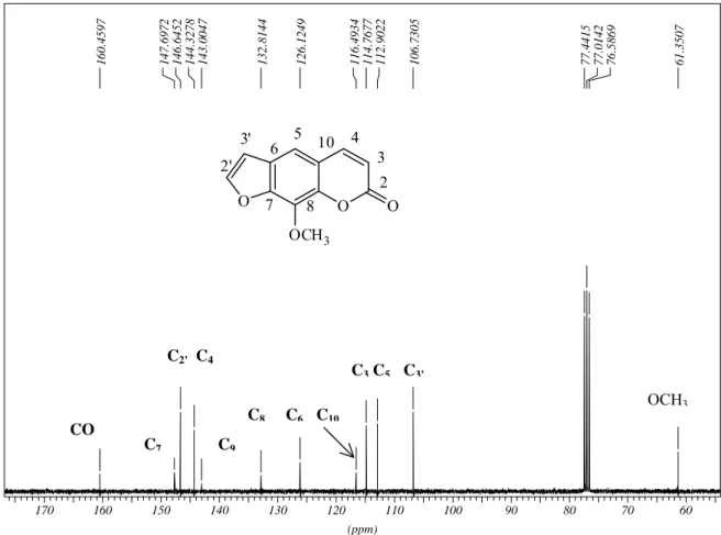 Figure I-10 : Spectre  13 C du composé II 