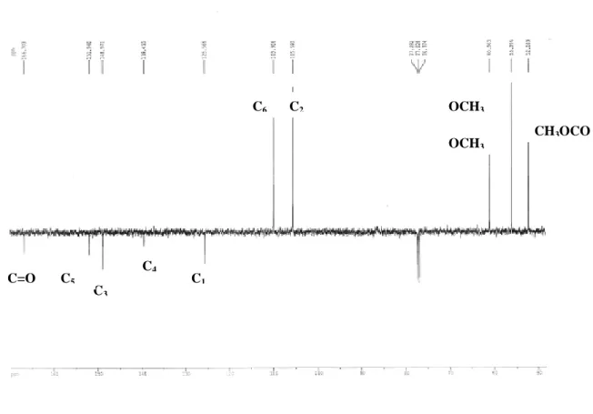 Figure I-18 : Spectre RMN 13 C (CDCl 3 ) du composé III    