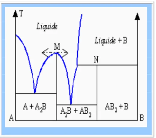 Figure - I-8 : Formation de composés intermédiaires définis [17] 
