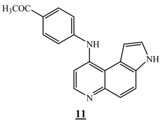 Figure I-8 : la 9-anilino-3H-pyrrolo [3,2-f] quinoléine  