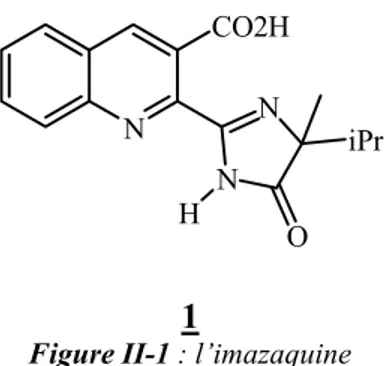 Figure II-1 : l’imazaquine  