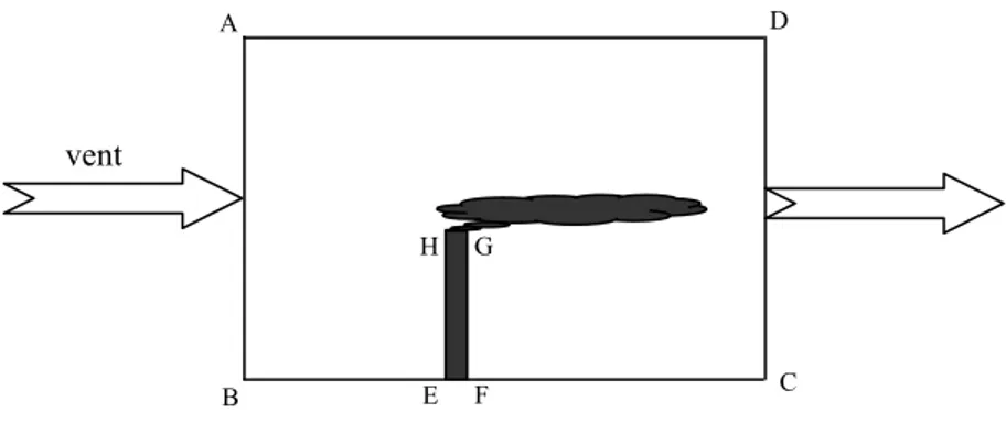 Figure V-1 : Schéma représentatif du domaine d’étude. 