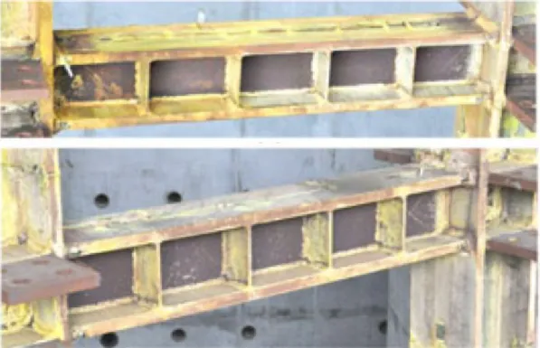 Figure 2.14 : Etat des poutres de couplage après les tests en laboratoire (Li et al., 2012) 