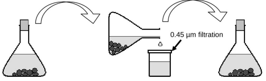 Figure 2.3 : Sequential batch tests experimental setup 