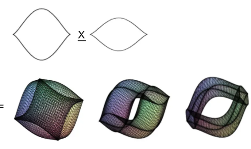 Figure 2.1  Un exemple de produit : l'oreiller torique est donné sous trois angles de vue diérents