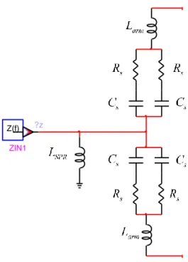Figure  3-31:  Schéma  équivalent  simplifié  d'une  phase  de  convertisseur  en  mode  haute  impédance 