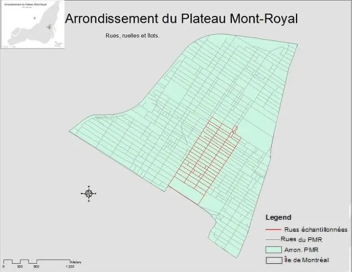 Figure 3-5 : Zone échantillon (en rouge) pour le processus de validation des capacités