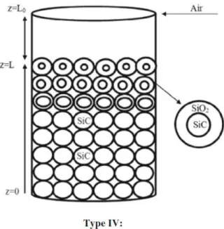 Figure  ‎ 4-1 Schematic representation of oxidation of SiC in the TGA 