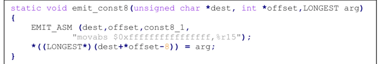 Figure 6 - overwriting the native code 