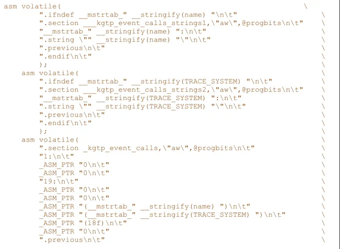 Figure 8 - creating the kgtp_event_call structure