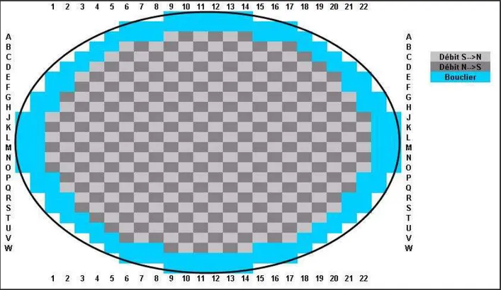 Figure 2.2: Carte du réacteur CANDU-6 