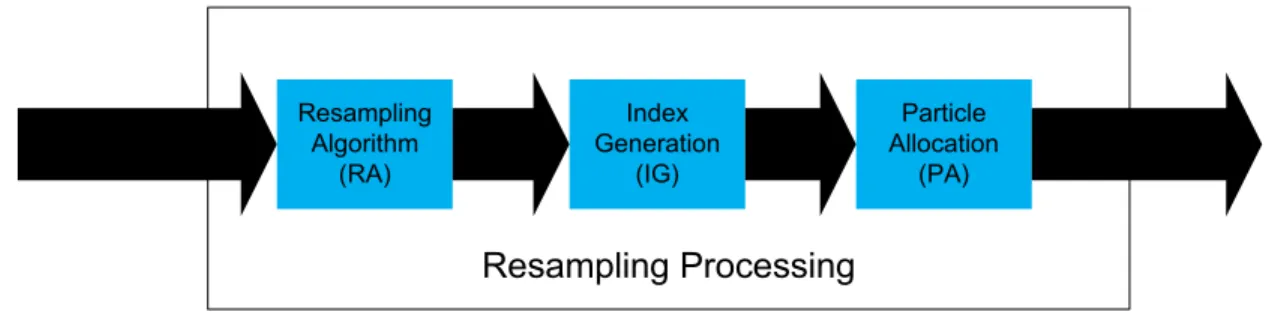 Figure 2-1 Functional view of the resampling processing step 