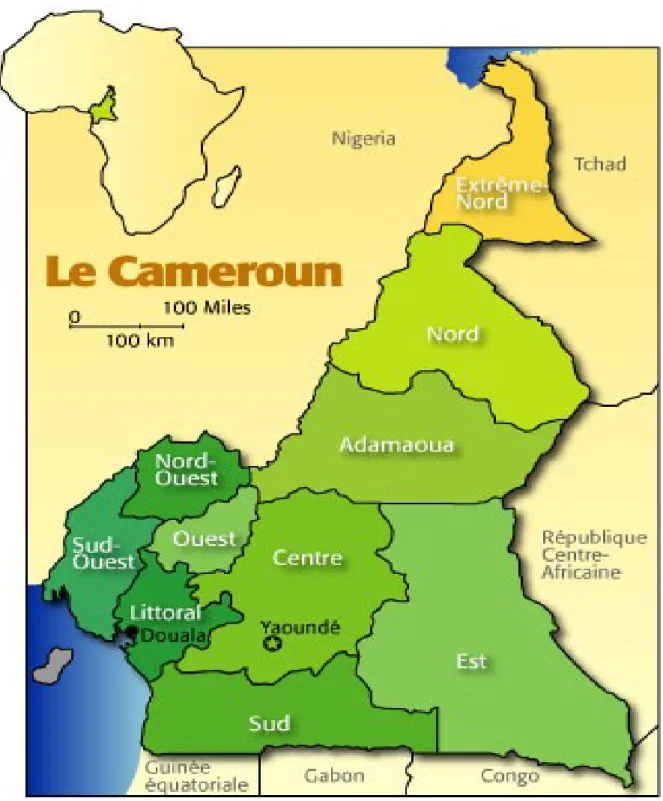figure 1 carte du Cameroun