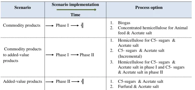 Table 2-1 Phased implementation scenarios 