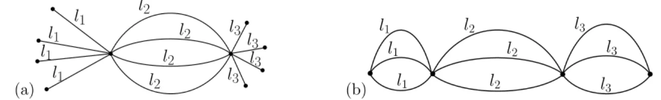 Figure 3.3 – Two examples for the standarin chain graphs