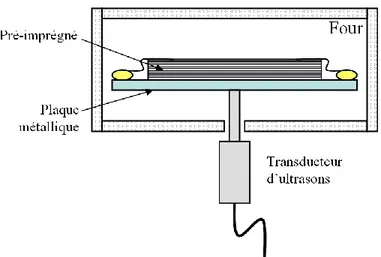 Figure 1-11 : Montage pour le procédé de cuisson à l‟aide des ultrasons. 