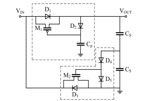 Figure 2.14.   Circuit d iagram f or  a V illard ch arge-pump b ased 