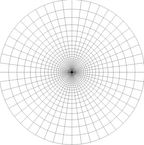 Figure 2-5 Géométrie non uniforme sphérique de voxels 