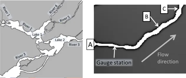 Figure 2. Map of the study area and zoom on the studied river. 