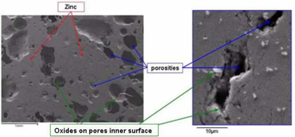 Figure 1.6-2: Cross sectional electron micrograph of an industrial skimmings sample [23] 