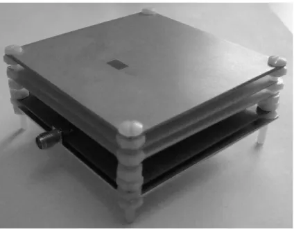 Fig. 12. Photograph of the first design example for dipole-based Yagi antenna structure