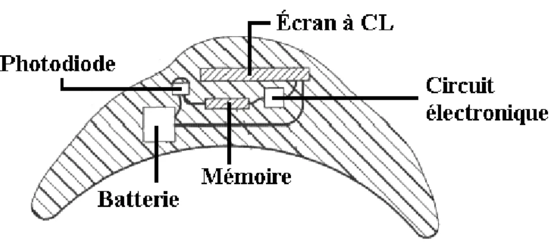 Figure 1-7 : Iris dynamique avec afficheur à CL utilisant une mémoire. Adaptée de (Budman &amp;  Stack, 2003)
