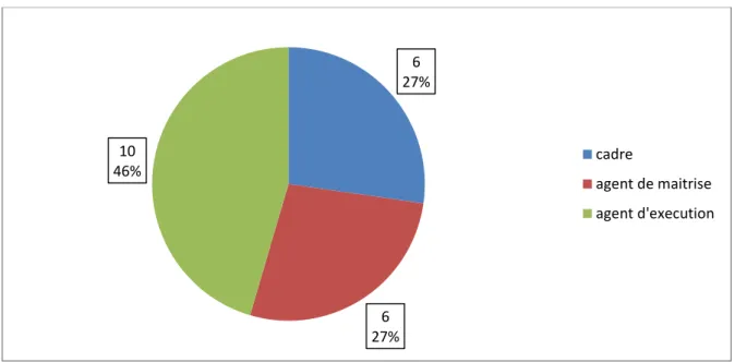 Figure n°06 : représente la répartition de l’échantillon selon la catégorie  socioprofessionnelle 