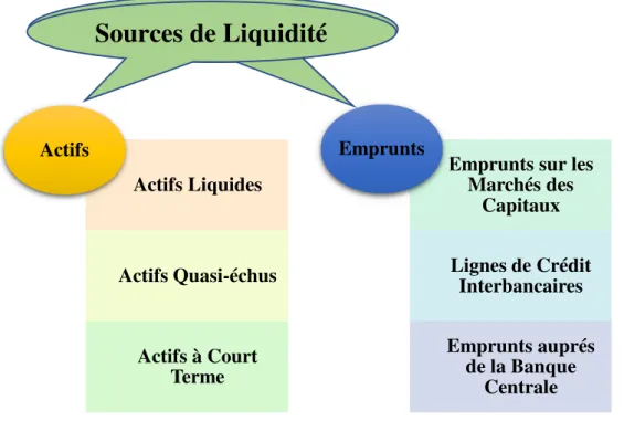 Figure 02 :  les sources de liquidité 