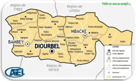 Figure n°1: limites administratives et position du département de 