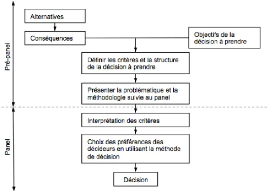 Figure 1-9: Méthodologie générale classique. Traduit de (Janssen &amp; Stuart, 2010)  1.5.1.1  Processus hiérarchique et analytique (AHP) 