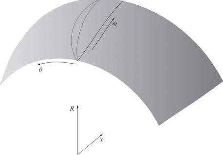 Figure 3.2 Surface de r´ evolution bas´ ee sur les lignes de courants