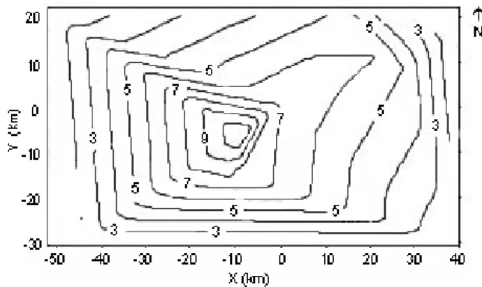 Fig. 1. The distribution of the main precipitation observation sta-