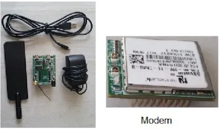 Figure 2.5: Kit de développement sans les cartes SIM et modem de NimbeLink 