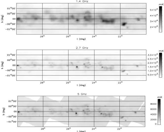 Figure 1. The selected Galactic region 20 ◦ &lt; l &lt; 30 ◦ and −1. ◦ 5 &lt; b &lt; +1