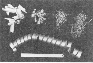 Figure 2.10 Aircraft machining chips and scraps of Al-Li material [64] 