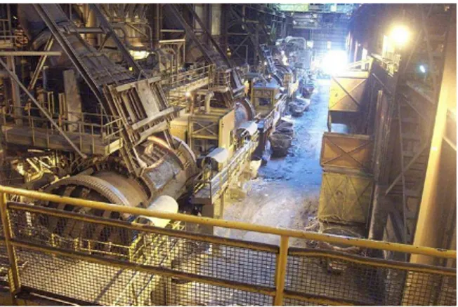 Figure 1.13: Converter aisle at the Xstrata Nickel Smelter in Sudbury [46]