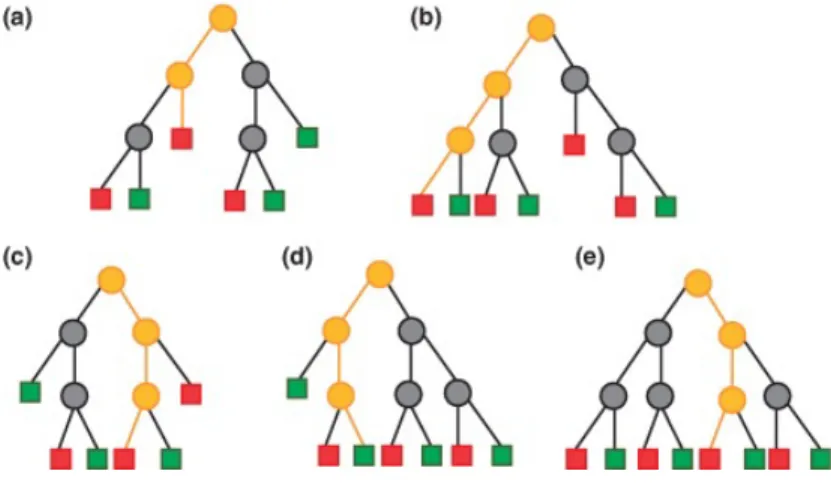 Figure 2.11 Five different pattern of class prediction (Mitchell, 2014)