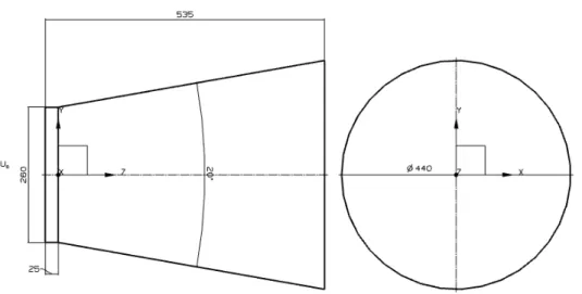 Figure 3.2 Géométrie cas 1