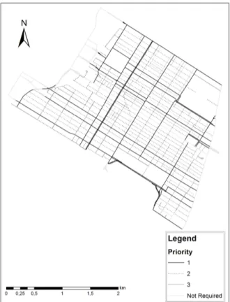 Figure 4.8 Q3: This network has an urban layout characterized by a compact grid pattern.
