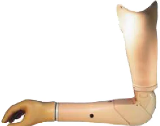 Figure 2-12 : L'Utah arm proposé par motion control, tiré de ( http://www.utaharm.com )  2.3.4  Autres prothèses robotiques pour amputés huméraux 