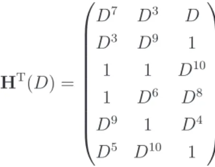 Figure 3.5 Protographe r´egulier qui repr´esente le code convolutionnel r´ecursif de taux de codager = 3/6 de la Figure 3.3.