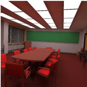 Table 1: Comparison with three scenes, PT : photon tracing, NS : number of splats, PS1 : photon splatting for a 512x512 image and PS2 : photon splatting for a 900x900 image , IR : image  reconstruc-tion