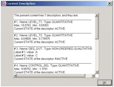 Figure 15 – Context Description window 