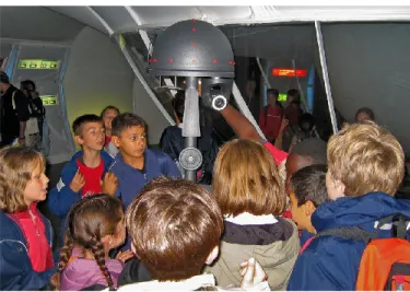 Fig. 6. Head of Rackham emerging from a crowd of kids.